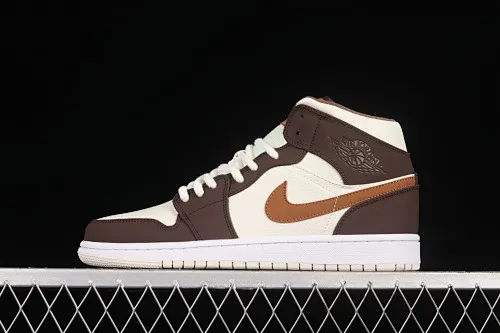All categories Air Jordan Jordan series basketball shoes Air Jordan 1 Mid Air Jordan 1 Mid AJ1 Joe 1 meter brown mid-top retro basketball shoes DO6699-200